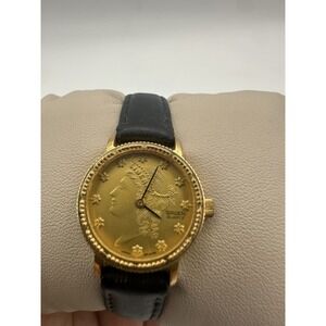 Gruen Vintage Lady Liberty Head Silver Women's Watch